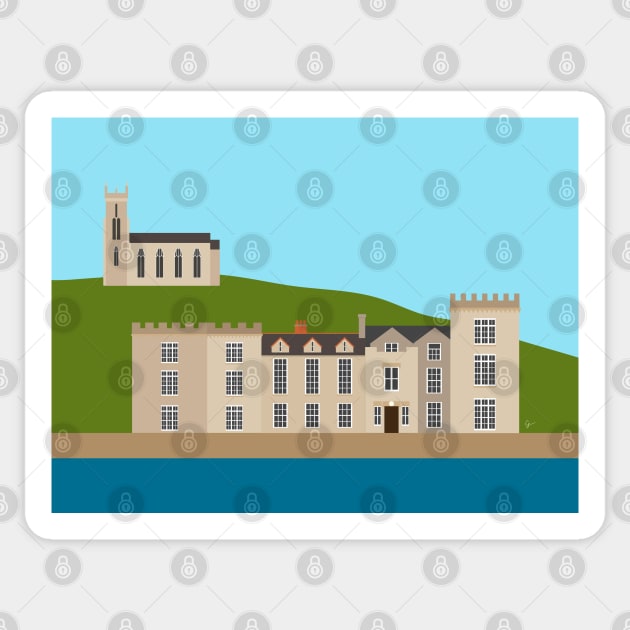 Castletownshend, County Cork, Ireland Sticker by lymancreativeco